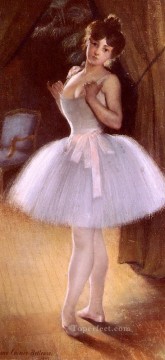 Dancing Ballet Painting - Danseuse ballet dancer Carrier Belleuse Pierre